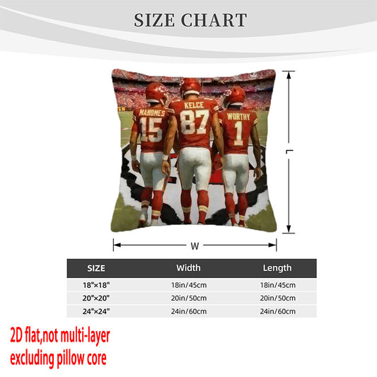 Kansas City Chiefs Pillow Case Chiefs Pillow Cover ( Without Pillow Insert ) Style 111