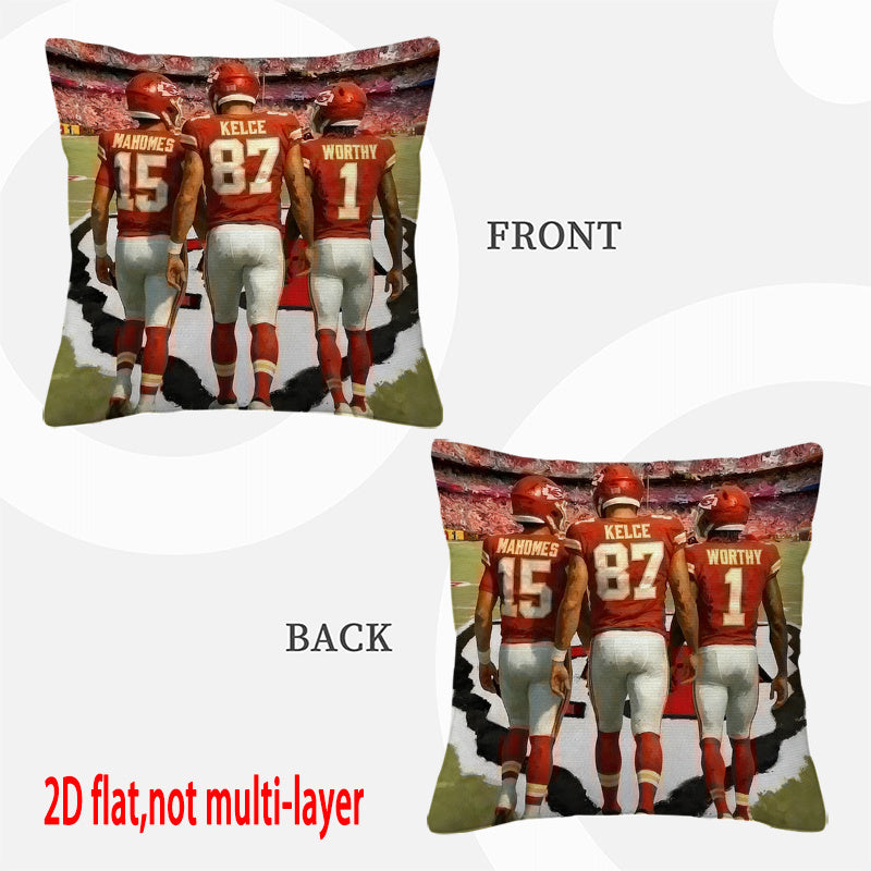 Kansas City Chiefs Pillow Case Chiefs Pillow Cover ( Without Pillow Insert ) Style 112