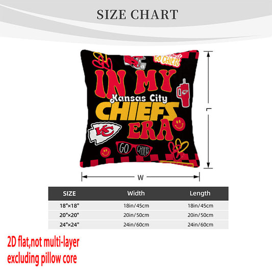 Kansas City Chiefs Pillow Case Chiefs Pillow Cover ( Without Pillow Insert ) Style 117