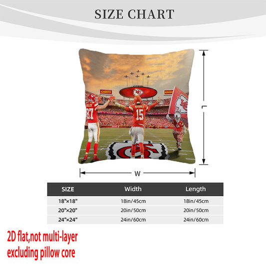 Kansas City Chiefs Pillow Case Chiefs Pillow Cover ( Without Pillow Insert ) Style 120
