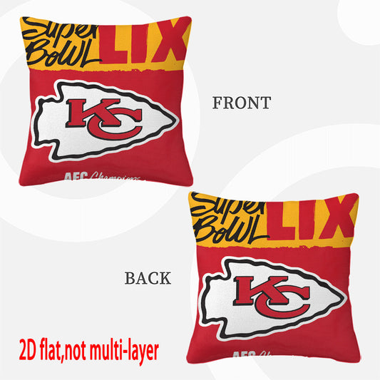 Kansas City Chiefs Pillow Case Chiefs Pillow Cover ( Without Pillow Insert ) Style 21