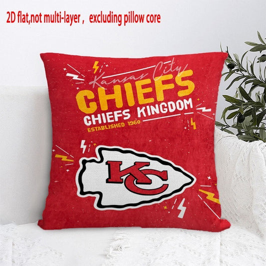 Kansas City Chiefs Pillow Case Chiefs Pillow Cover ( Without Pillow Insert ) Style 25