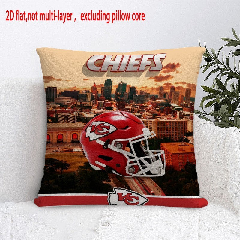 Kansas City Chiefs Pillow Case Chiefs Pillow Cover ( Without Pillow Insert ) Style 34