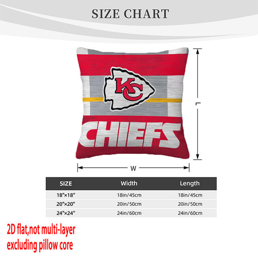 Kansas City Chiefs Pillow Case Chiefs Pillow Cover ( Without Pillow Insert ) Style 35