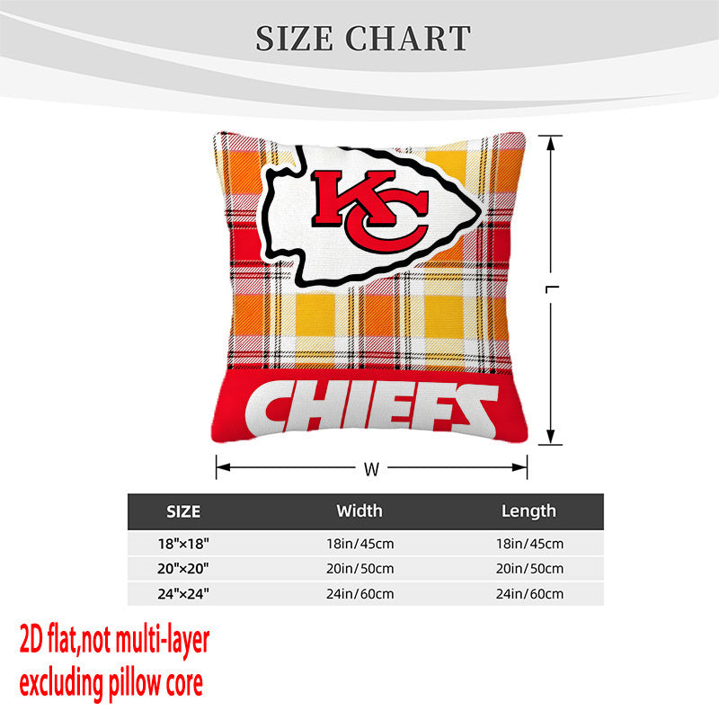 Kansas City Chiefs Pillow Case Chiefs Pillow Cover ( Without Pillow Insert ) Style 40