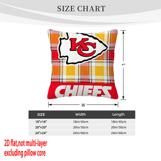 Kansas City Chiefs Pillow Case Chiefs Pillow Cover ( Without Pillow Insert ) Style 40
