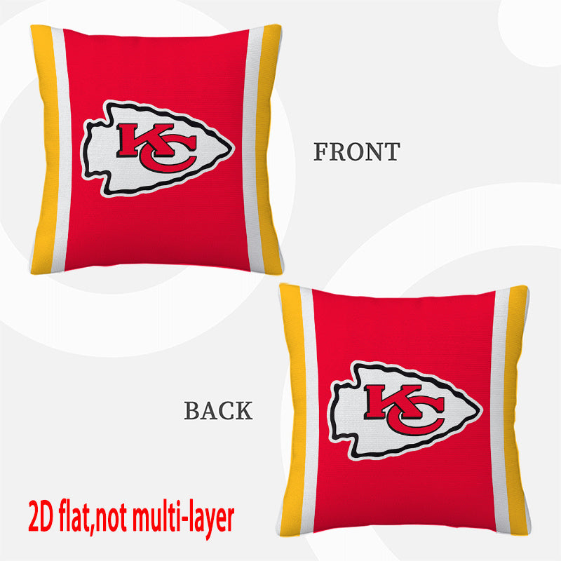 Kansas City Chiefs Pillow Case Chiefs Pillow Cover ( Without Pillow Insert ) Style 47
