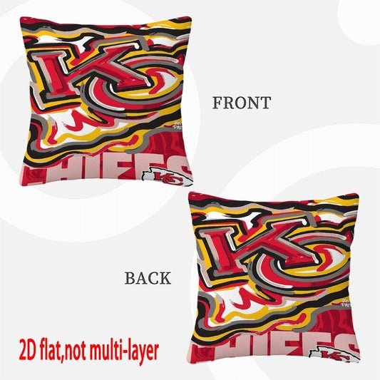 Kansas City Chiefs Pillow Case Chiefs Pillow Cover ( Without Pillow Insert ) Style 59