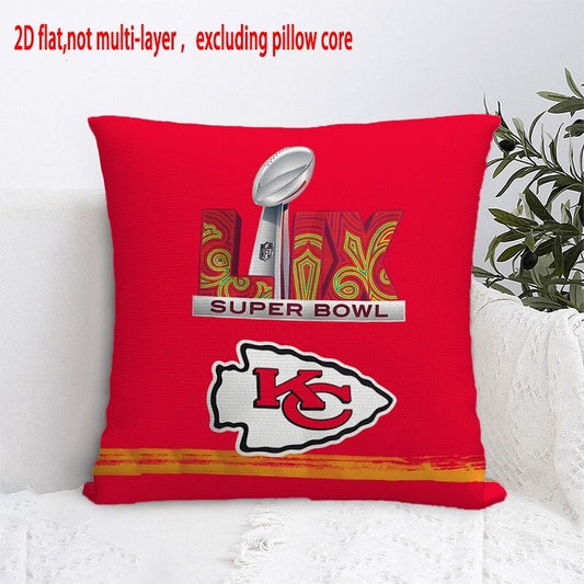 Kansas City Chiefs Pillow Case Chiefs Pillow Cover ( Without Pillow Insert ) Style 69