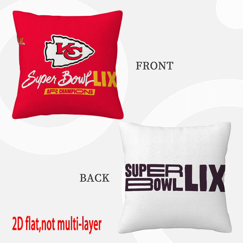Kansas City Chiefs Pillow Case Chiefs Pillow Cover ( Without Pillow Insert ) Style 74