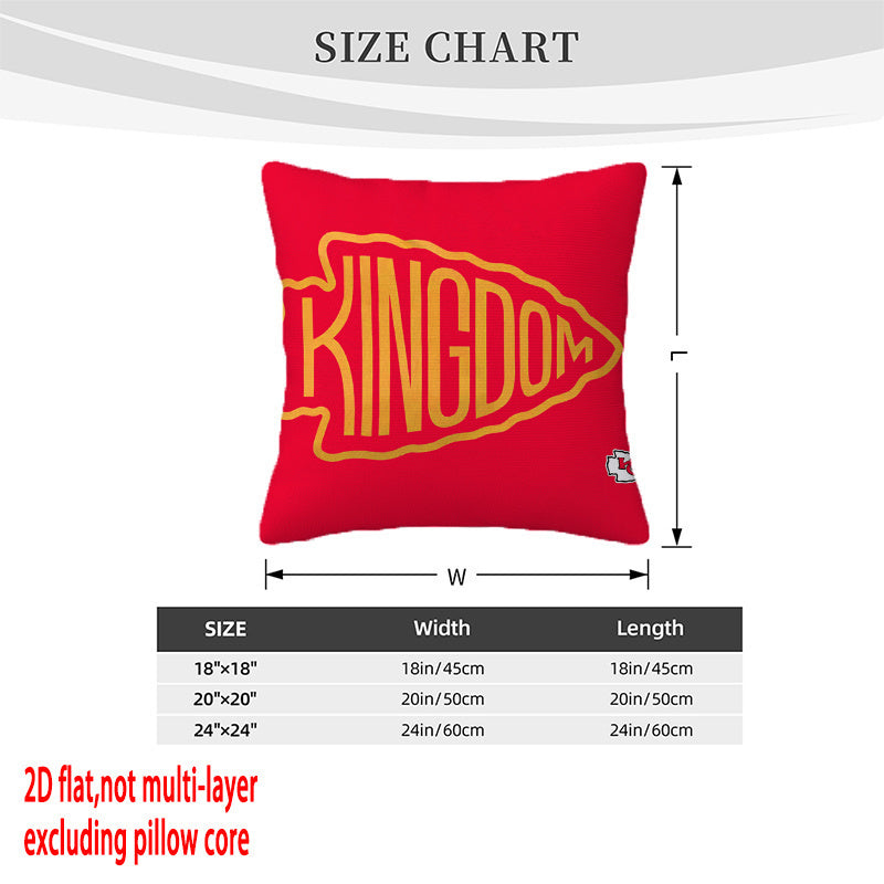 Kansas City Chiefs Pillow Case Chiefs Pillow Cover ( Without Pillow Insert ) Style 76