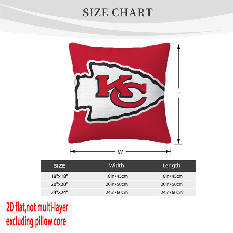 Kansas City Chiefs Pillow Case Chiefs Pillow Cover ( Without Pillow Insert ) Style 93