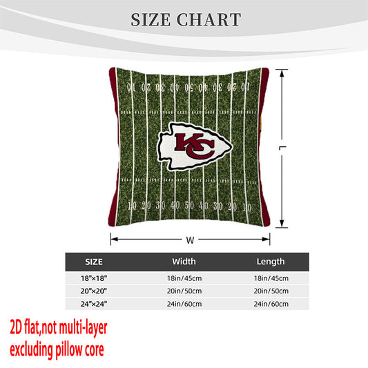 Kansas City Chiefs Pillow Case Chiefs Pillow Cover ( Without Pillow Insert ) Style 99