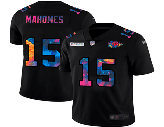 Kansas City Chiefs #15 Patrick Mahomes II Rainbow Edition