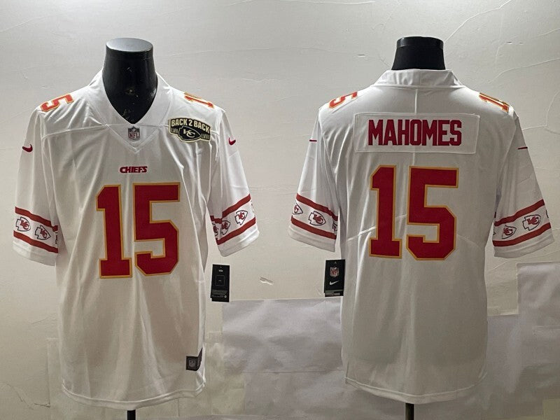 Kansas City Chiefs #15 Patrick Mahomes Long Sleeve Logo Adult Style 3