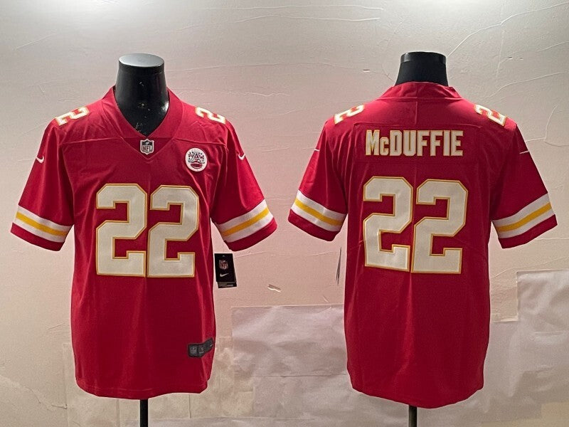 Kansas City Chiefs #22 Trent Mcduffie Chiefs V2