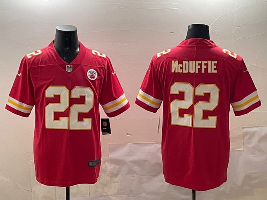 Kansas City Chiefs #22 Trent Mcduffie Chiefs V2