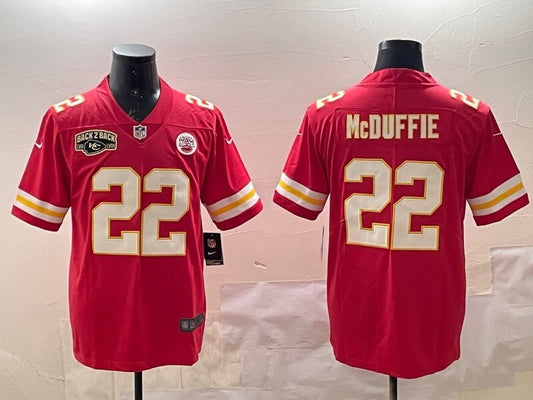 Kansas City Chiefs #22 Trent Mcduffie Chiefs V2 Style 3