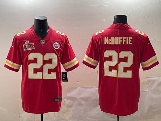 Kansas City Chiefs #22 Trent Mcduffie Chiefs V2 Style 4