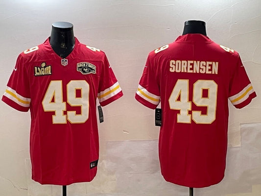 Kansas City Chiefs #49 Daniel Sorensen Chiefs V2 Style 5