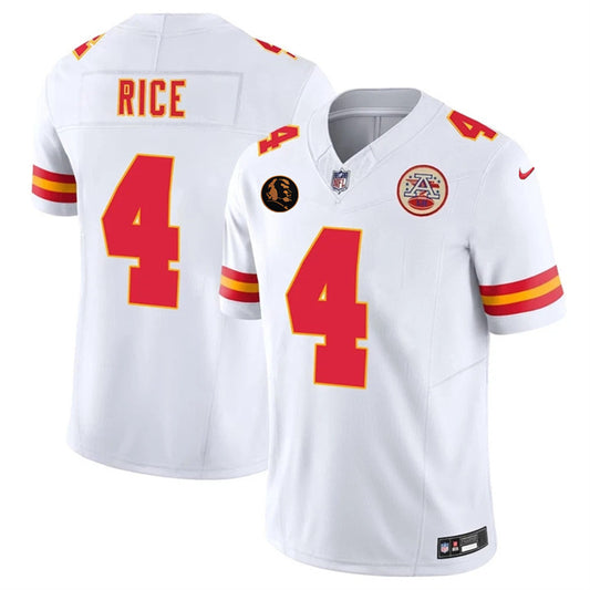 Kansas City Chiefs #4 Rashee Rice White 2025 F.U.S.E. John Madden Patch