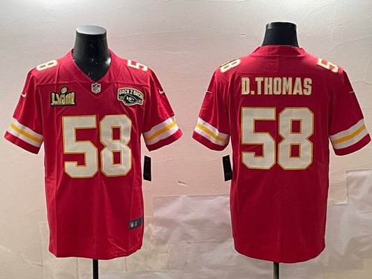 Kansas City Chiefs #58 Derrick Thomas Chiefs V2 Style 1