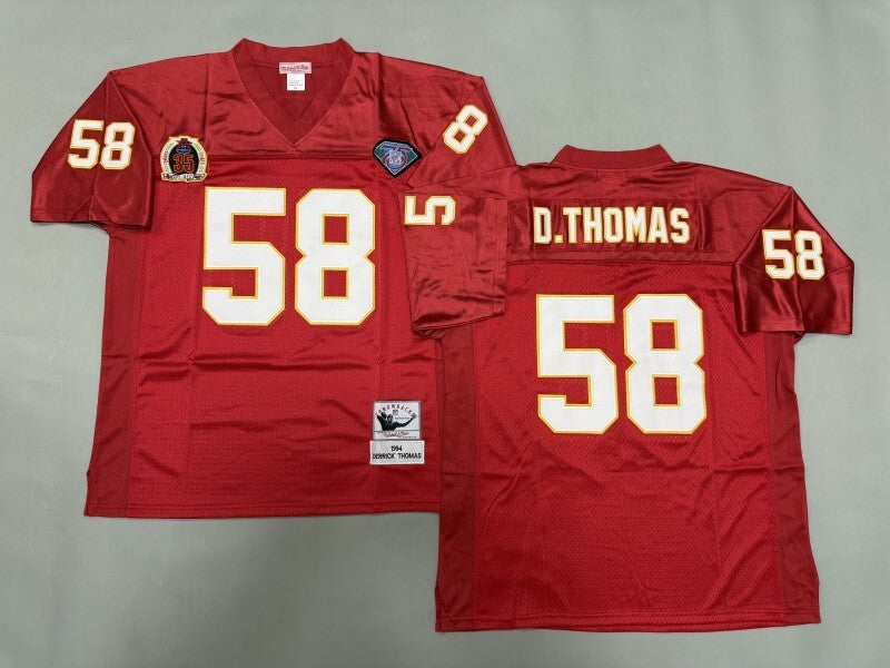 Kansas City Chiefs #58 Derrick Thomas Kansas City Chiefs Style 2
