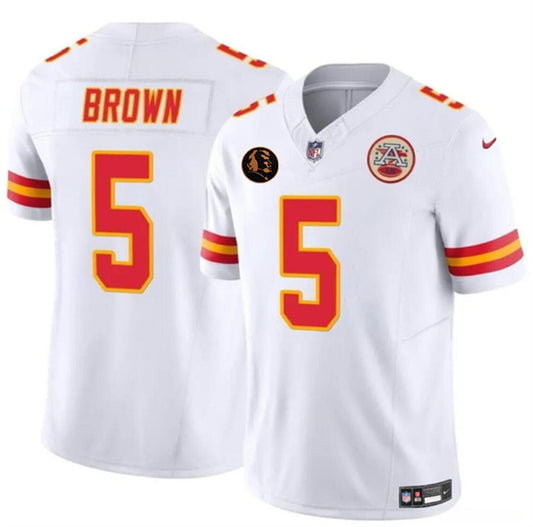 Kansas City Chiefs #5 Hollywood Brown White 2025 F.U.S.E. John Madden Patch