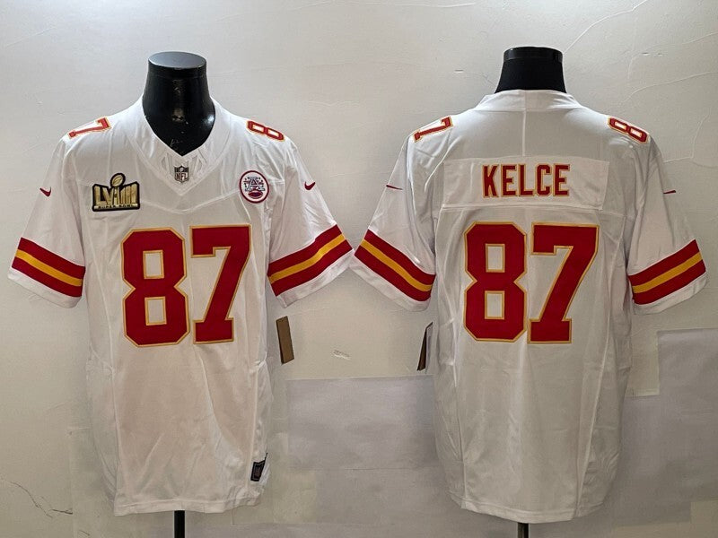 Kansas City Chiefs #87 Travis Kelce Chiefs V3 Style 2