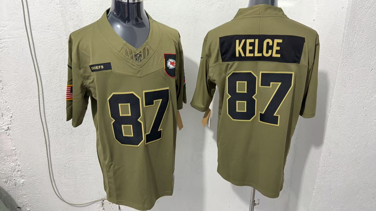 Kansas City Chiefs #87 Travis Kelce Style 1