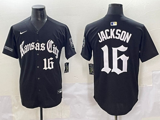 Kansas City Royals #16 Bo Jackson Royals 5 Collaboration Style 1