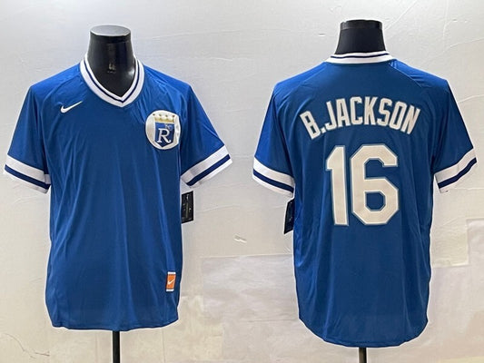Kansas City Royals #16 Bo Jackson Royals Retro Adult