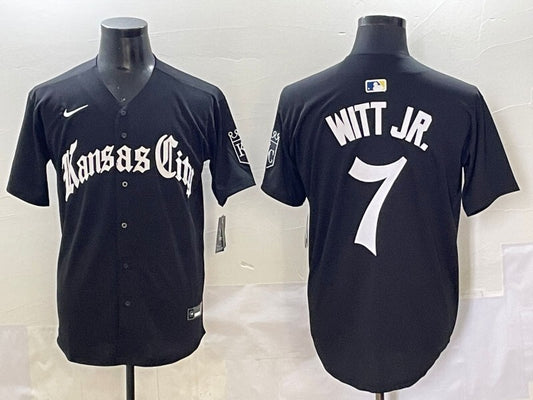 Kansas City Royals #7 Bobby Witt Jr. Royals 5 Collaboration Style 2