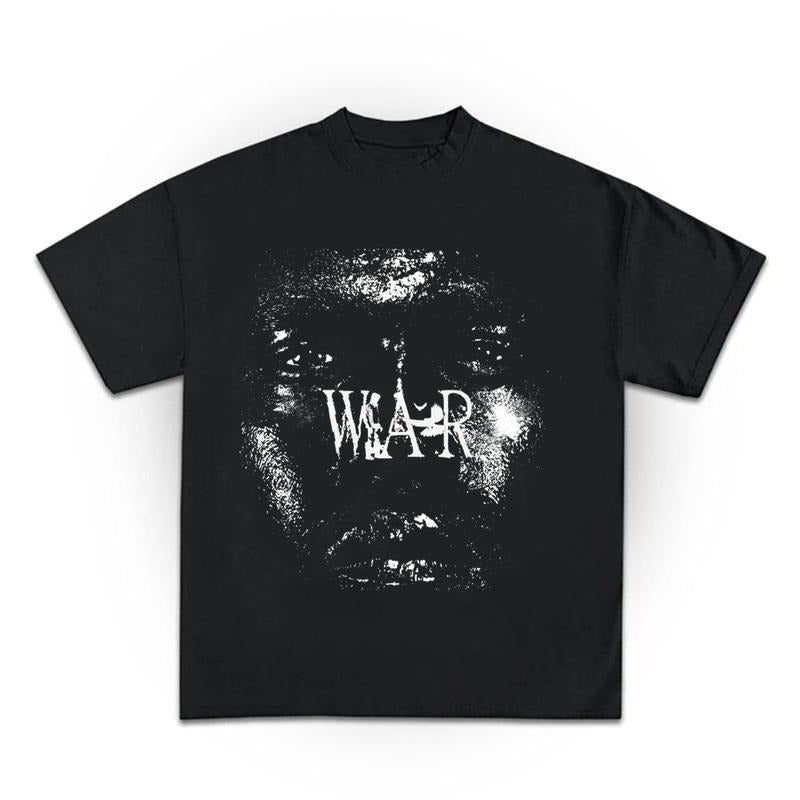 Kanye W Face T-shirt Kanye W WAR Sweatshirt New Album 2025 Hoodie Rap Hip Hop Tee Gift for Fans Men Women