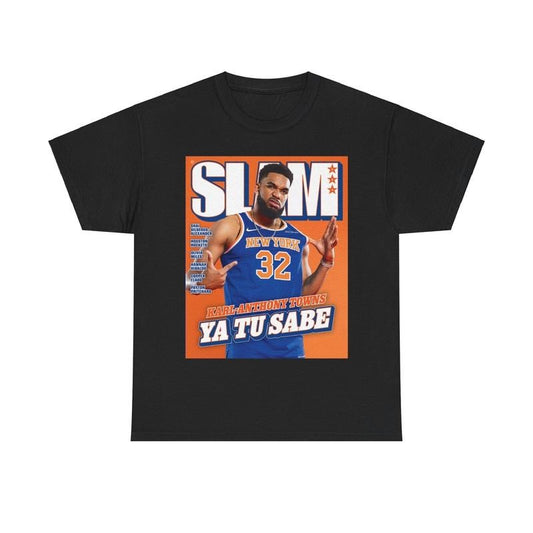 Karl Anthony Towns New York Slam Cover Tee T-Shirt, 100% Cotton Unisex T-Shirt, Gift For Fan Hoodie, Sweatshirt