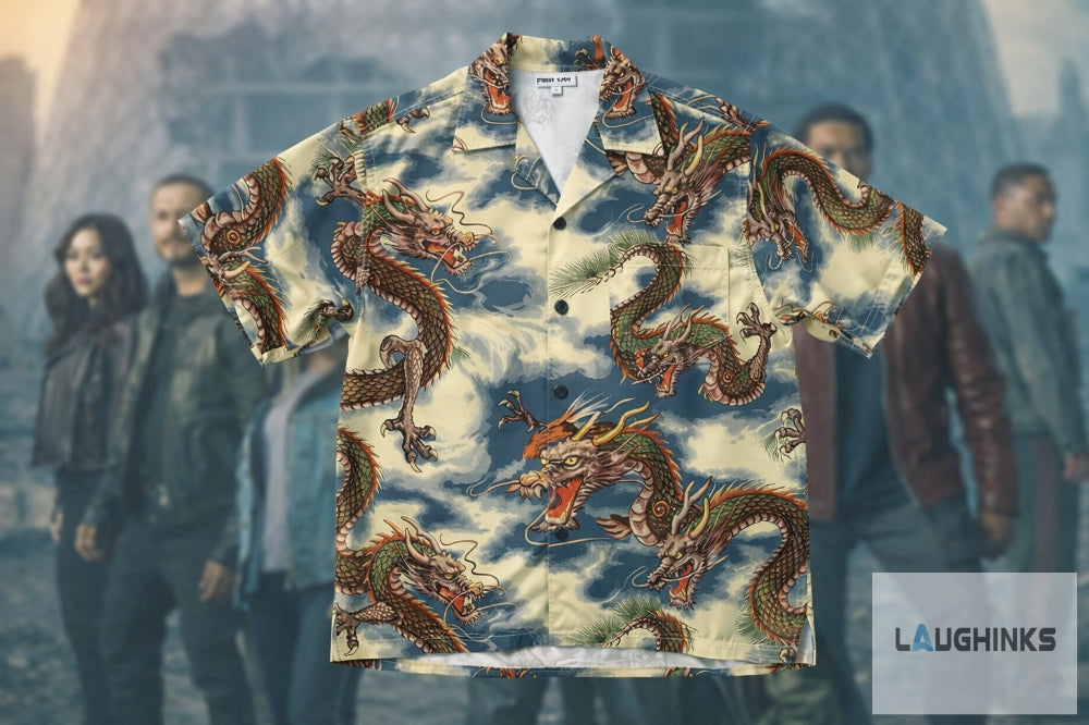 Karl Urban Billy Butcher The Boys Season 6 Dragon Aop Hawaiian Shirt