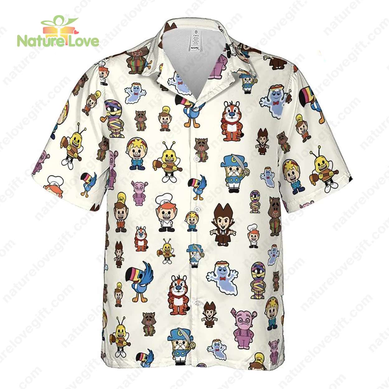 Kellogg’s Cereal Mascots​ Breakfast Club Cereal Hawaiian Shirt