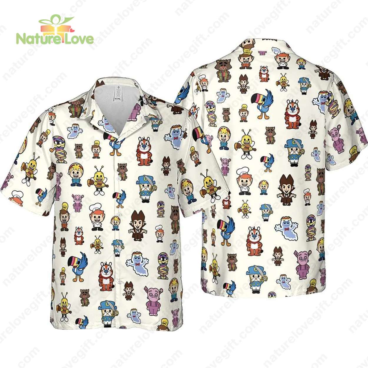 Kellogg’s Cereal Mascots​ Breakfast Club Cereal Hawaiian Shirt