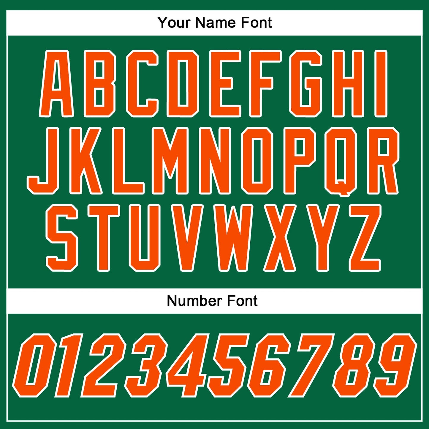 Custom Kelly Green Orange-White Authentic Baseball Jersey