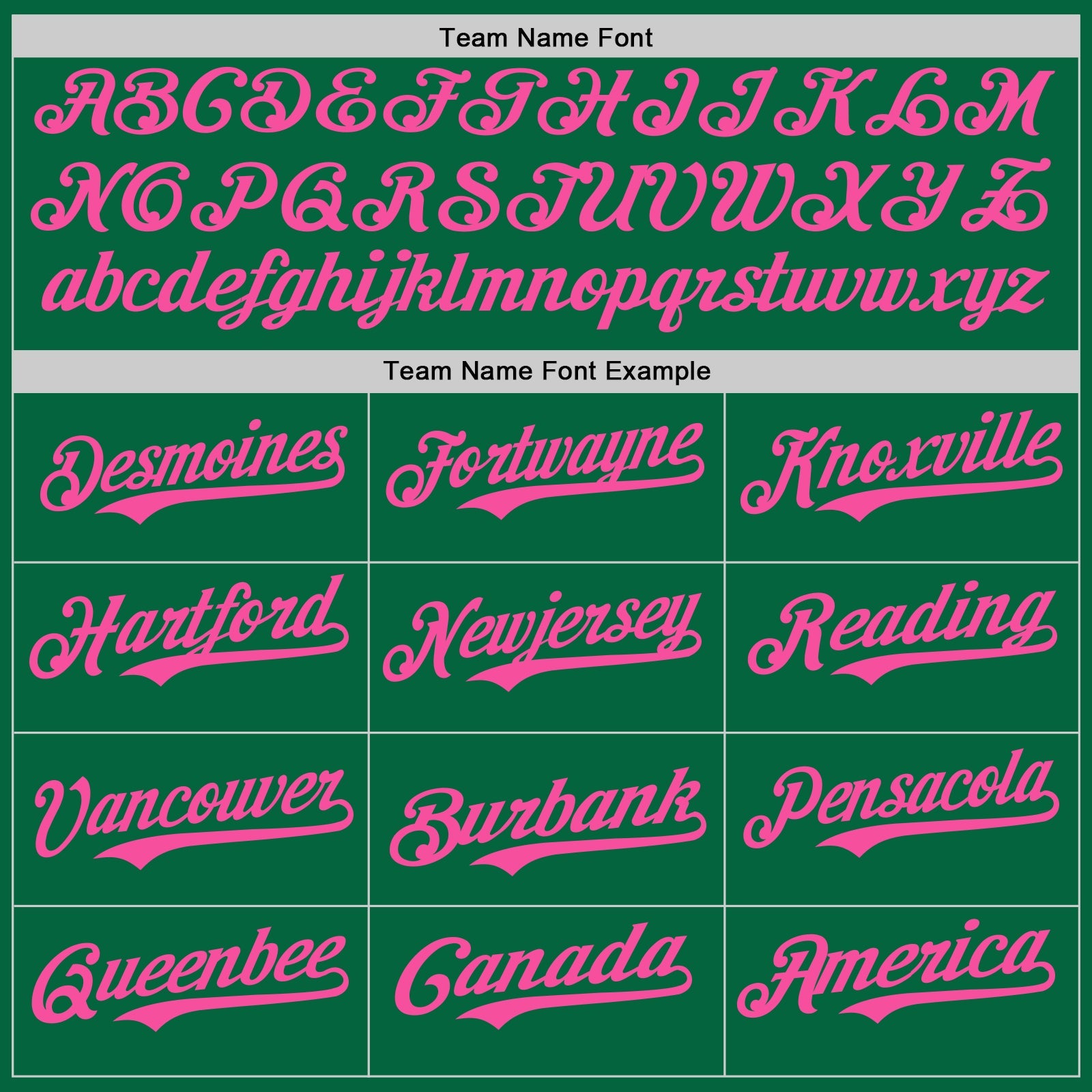 Custom Kelly Green Pink Authentic Baseball Jersey