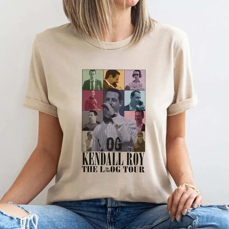 Kendall Roys the Eras Tour Shirt, Limited Kendall Logan Roy Tee Shirt, Kendall Roy Succession Fan Gift Shirt and SweatShirt Merch for Fans