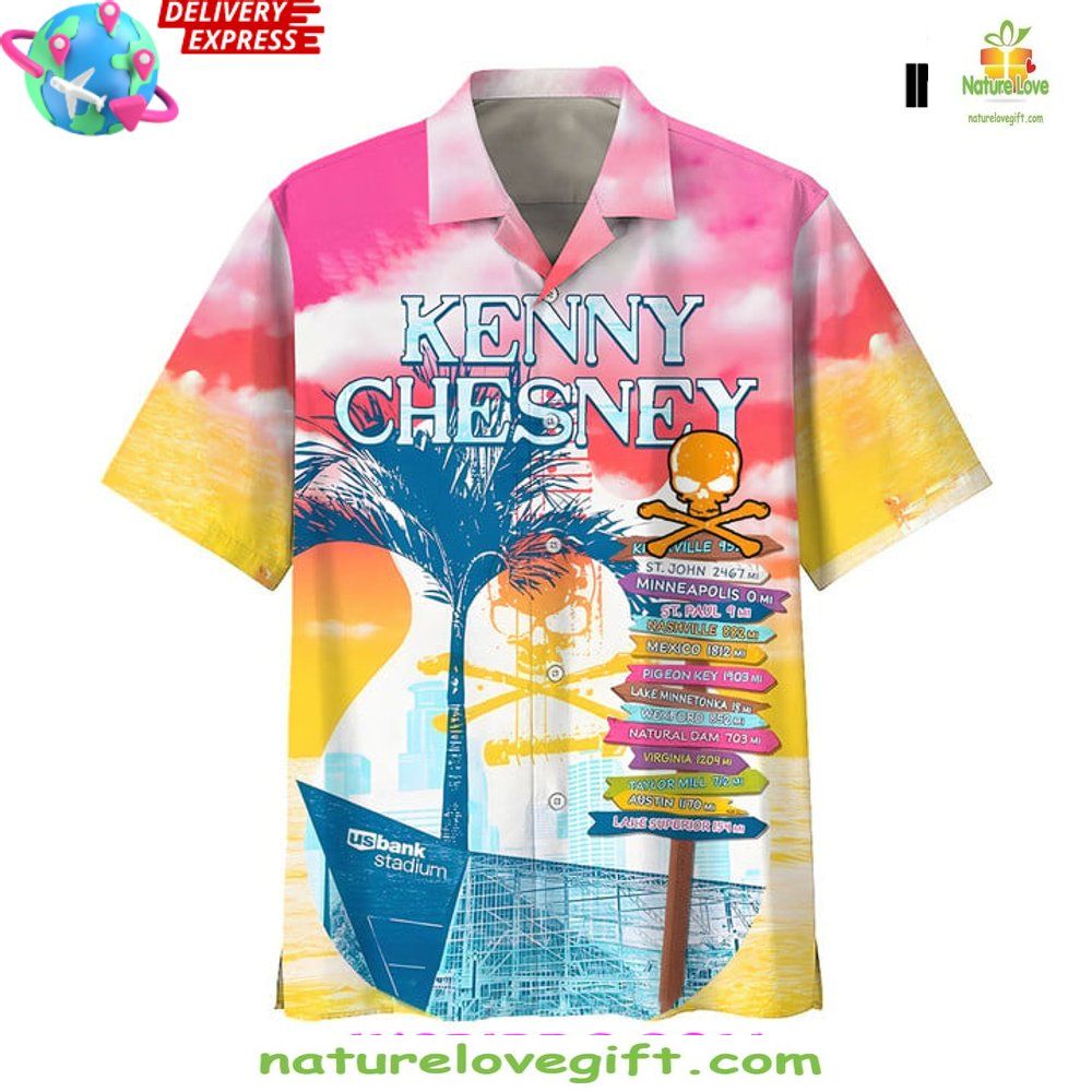 Kenny Chesney Hawaiian Shirt Summer Tropical Print
