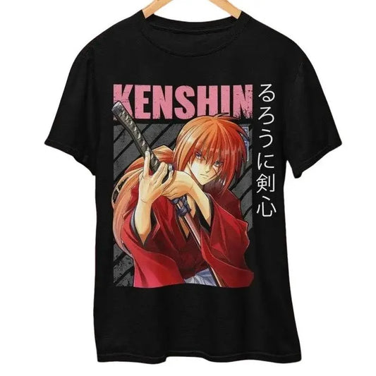 Kenshin T-Shirt, Anime Shirt, Rurouni Kenshin, Samurai Shirt, 90s Anime Shirt