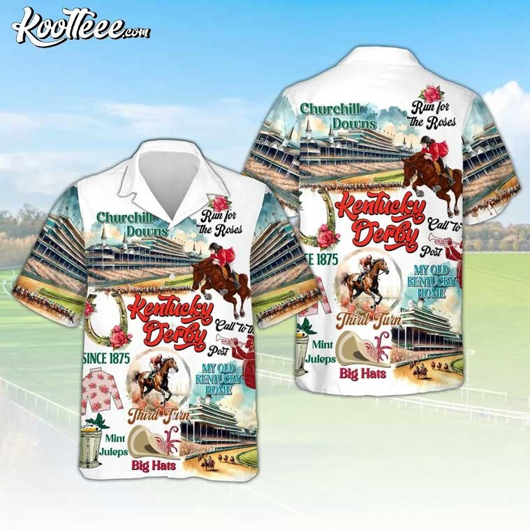 Kentucky Derby Horse Racing Churchill Downs Hawaiian Shirt