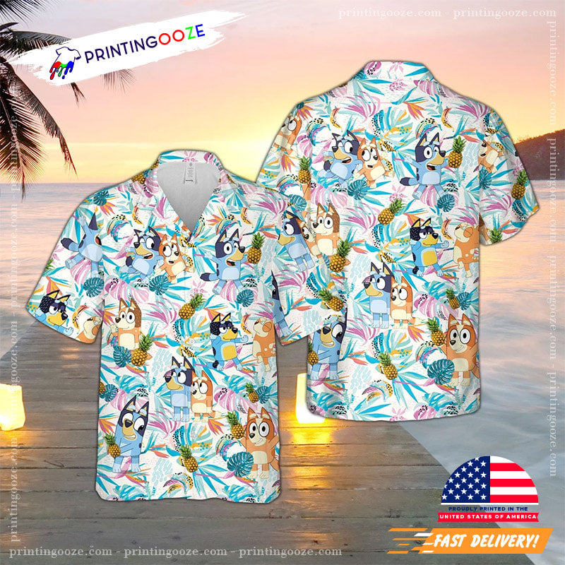 Kids Bluey Hawaiian Shirt