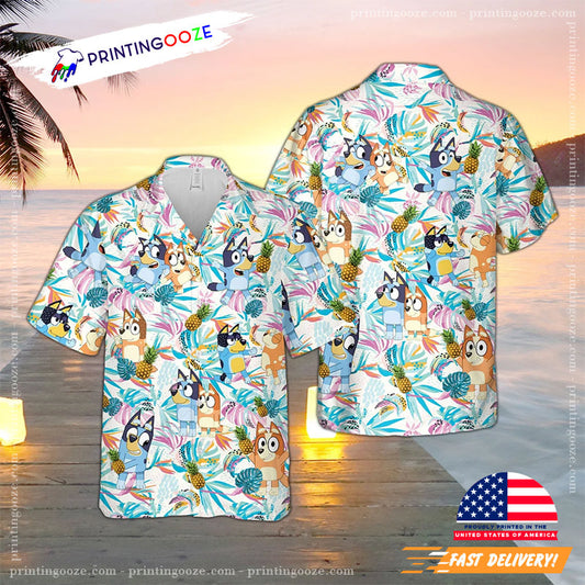 Kids Bluey Hawaiian Shirt