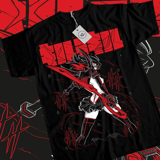 Kill la Kill Ryuko T-Shirt S-4XL Girl anime ryuko matoi senketsu Black Shirt Tshirt S-4XL Hoodie, Sweatshirt