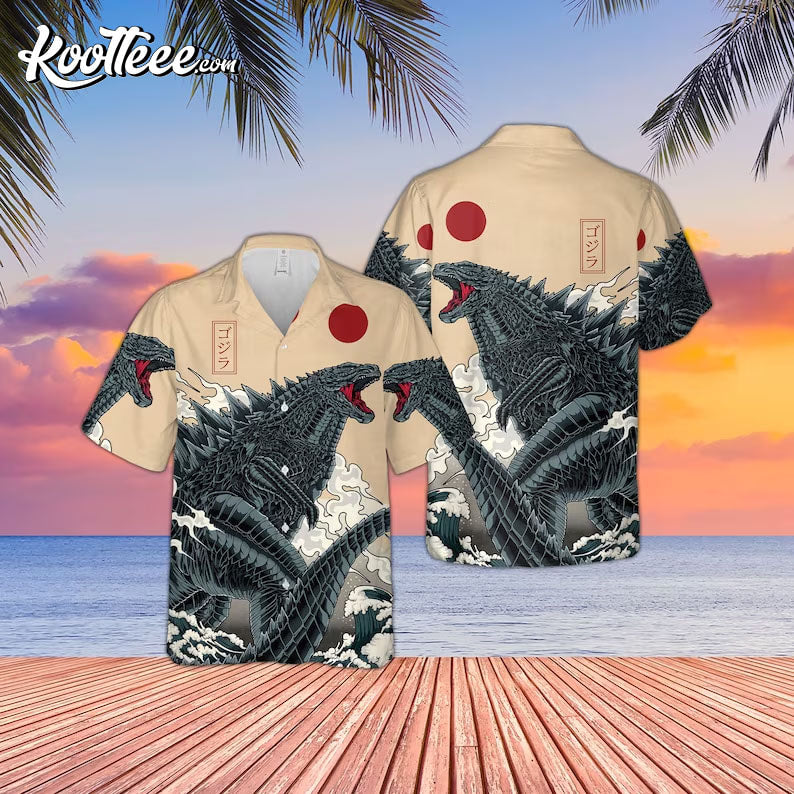 King Of Monster Godzilla Japanese Gojira Hawaiian Shirt