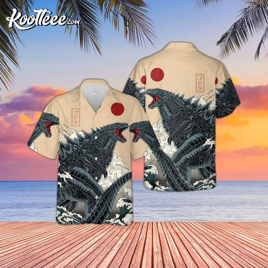 King Of Monster Godzilla Japanese Gojira Hawaiian Shirt