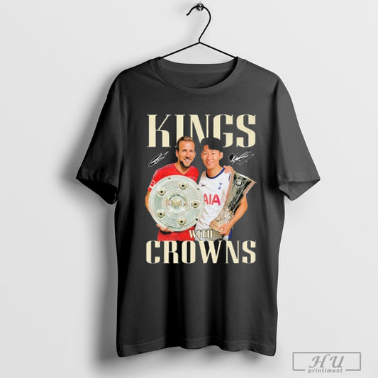 King With Crowns Son Heung Min X Harry Kane Signatures T Shirt